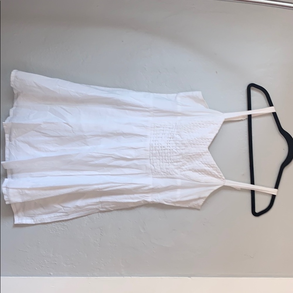 French Connection White Cotton Dress